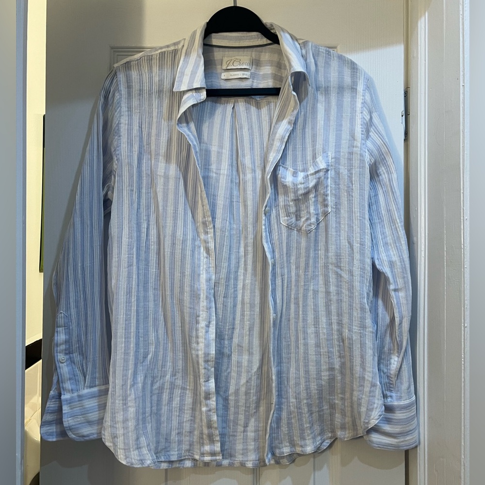 J. Crew Beachy Button Down Long Sleeve